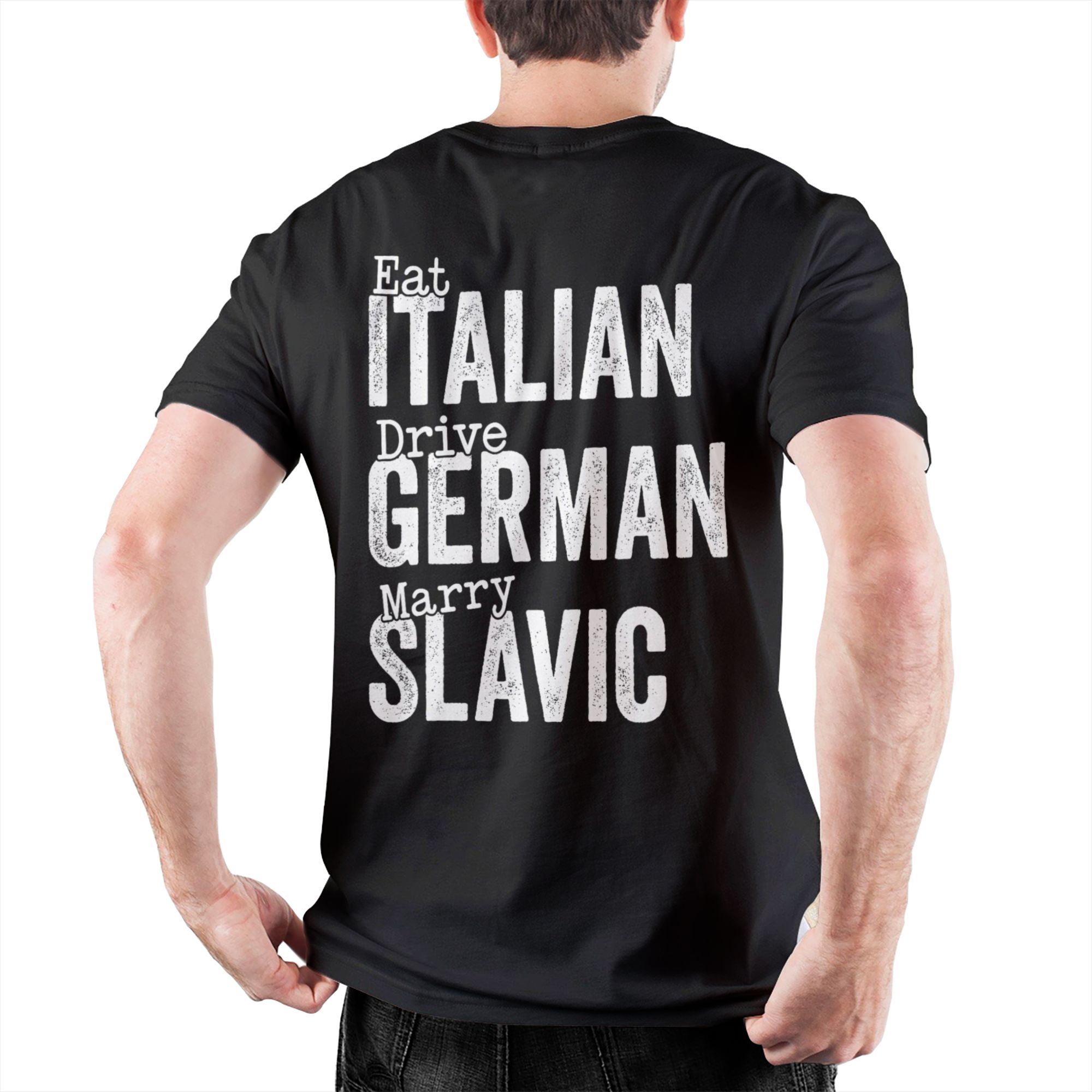 Summer Clothing Drive - Camiseta masculina engraçada Eat Italian Drive
