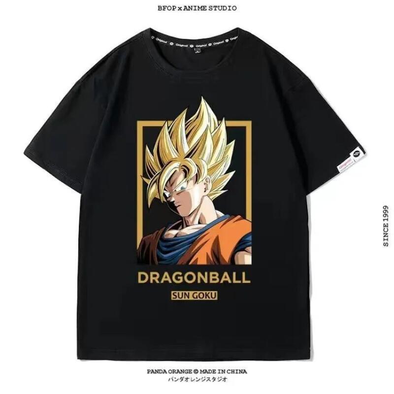 Japan Summer Festival Clothing - Camiseta de Algodão Dragon Ball Son