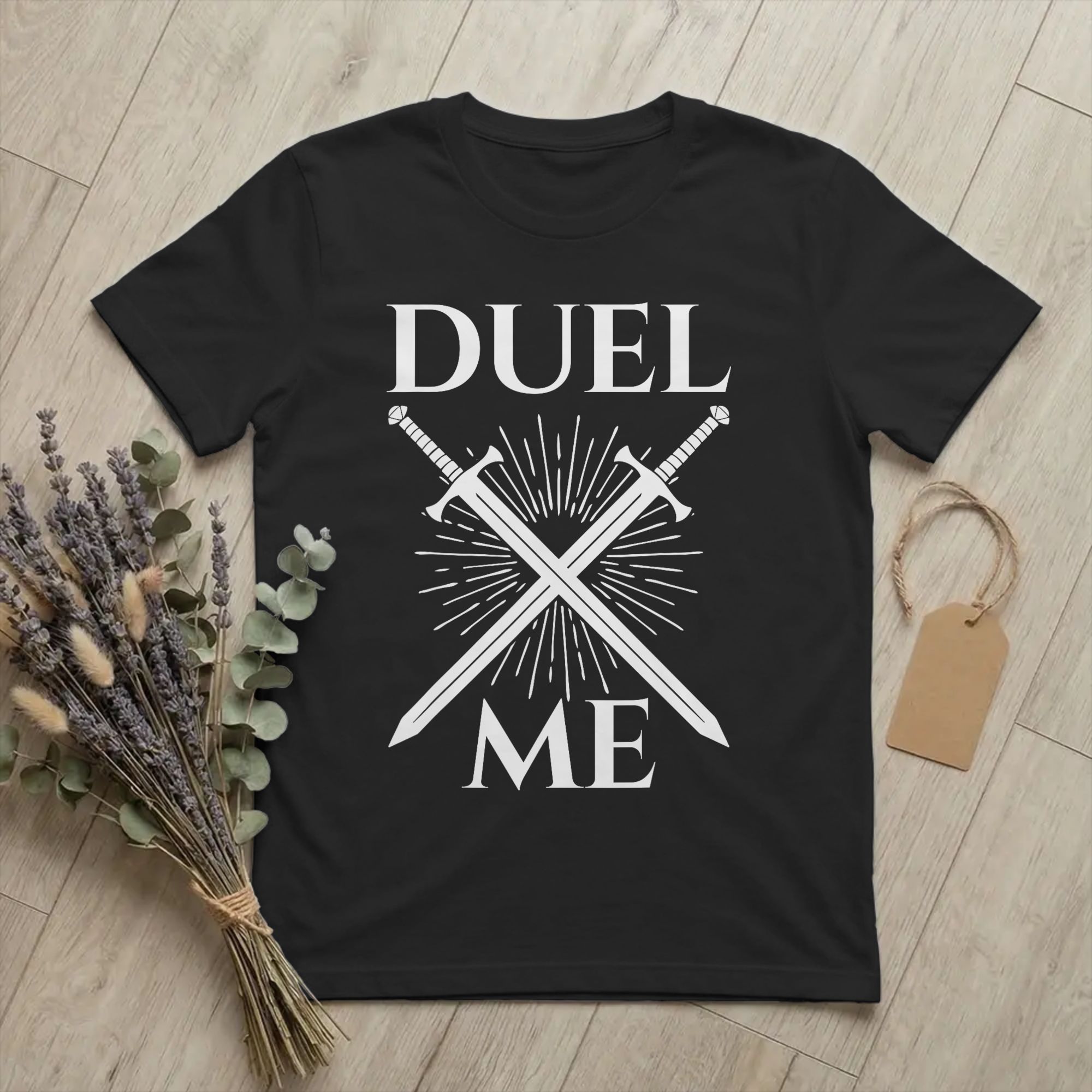 Summer Knights Clothing - Camiseta Masculina Duel Me Sword Fighting,