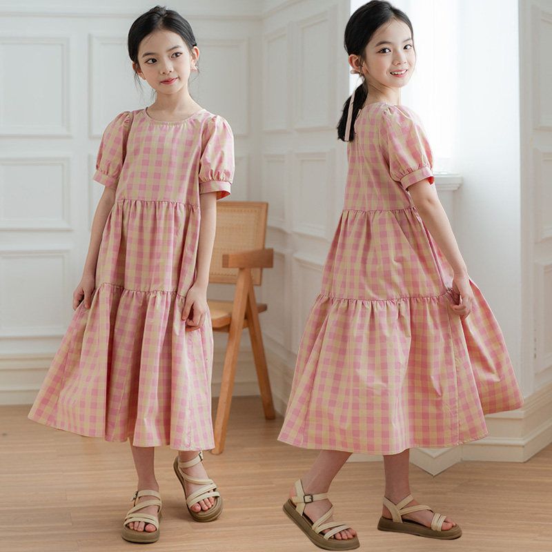 Summer Clothing Teen Girls - Vestido Infantil Feminino da Moda 2026,