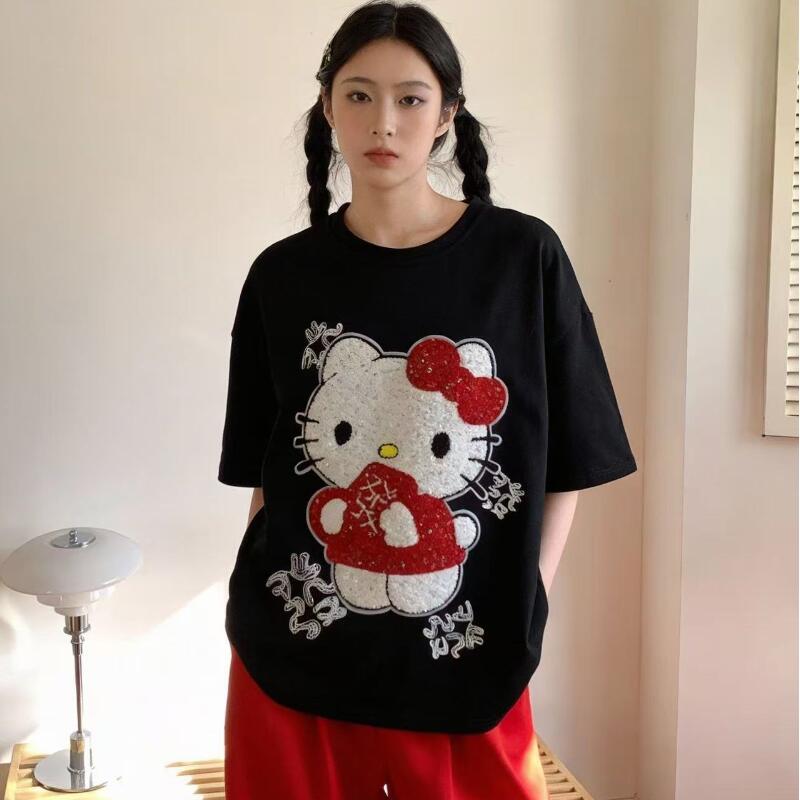 Summer Clothing Line - Camiseta Feminina de Verão com Manga