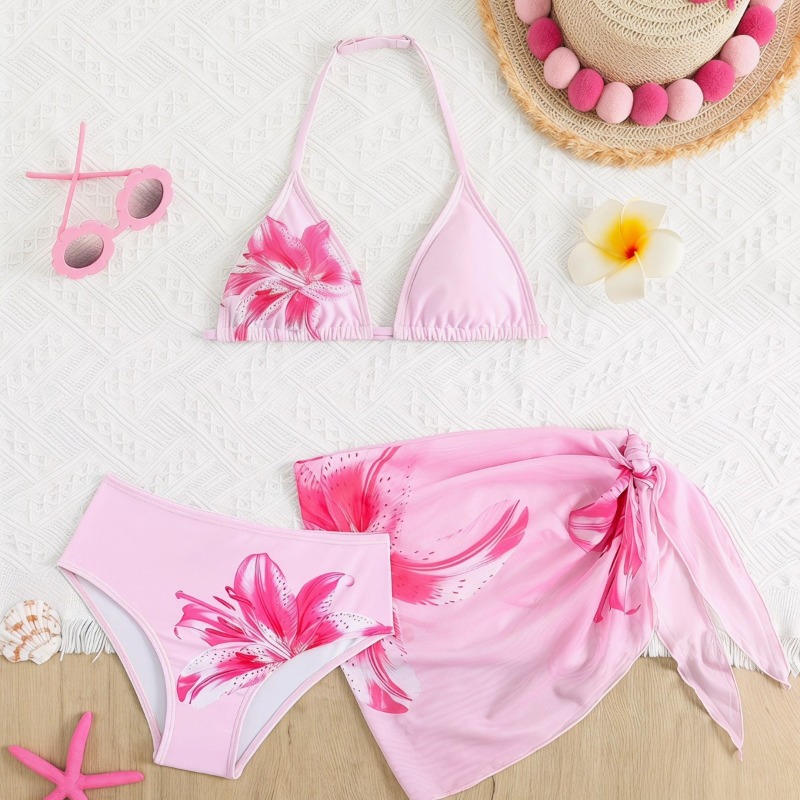 Summer Clothing Teen Girls - Conjunto de biquíni para meninas de