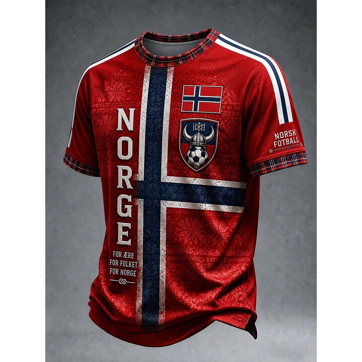 Summer Viking Clothing - Camisa de Futebol Casual Estilo Retrô