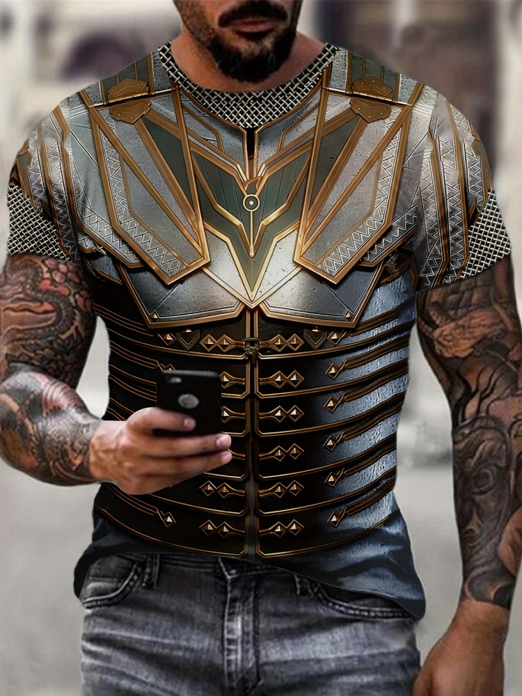 Summer Knights Clothing - 3d impresso rua cavaleiro ouro ninja