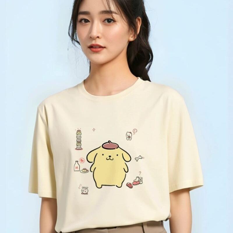 Summer Clothes - Camiseta de Manga Curta Sanrio, Pompom