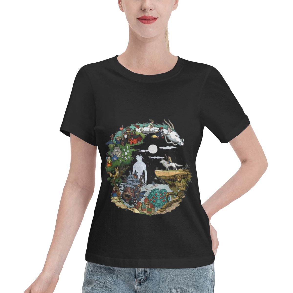 Summer Clothing Essentials Women - Camiseta Feminina Asiom de Longa Duração,