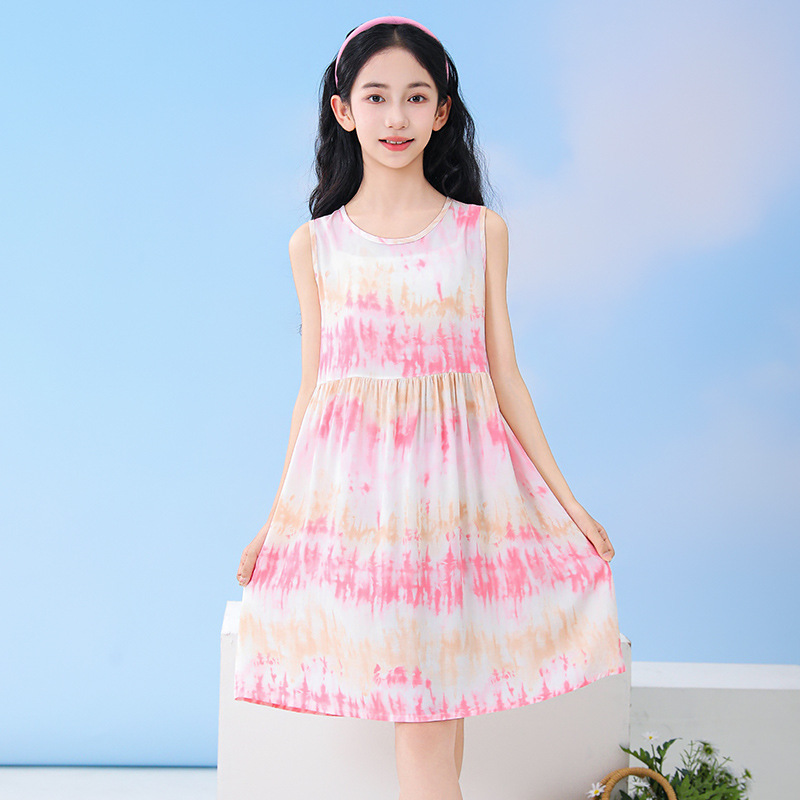 Summer Clothing Teen Girls - Vestidos de praia sem mangas para