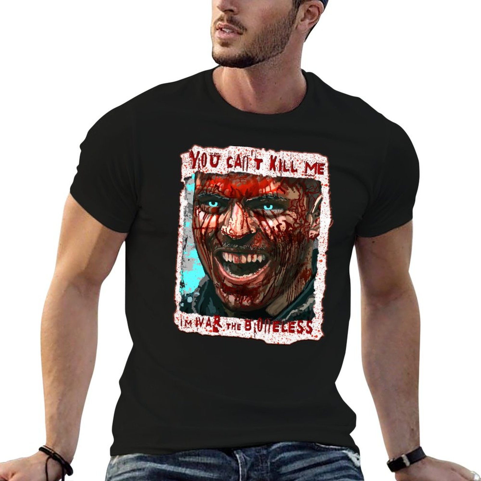 Summer Viking Clothing - Camiseta masculina com pintura do Rei