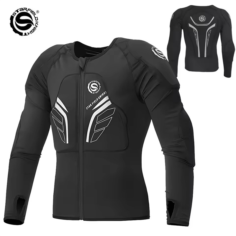 Summer Knights Clothing - Jaqueta de Motocicleta Preta SFK, Ajuste