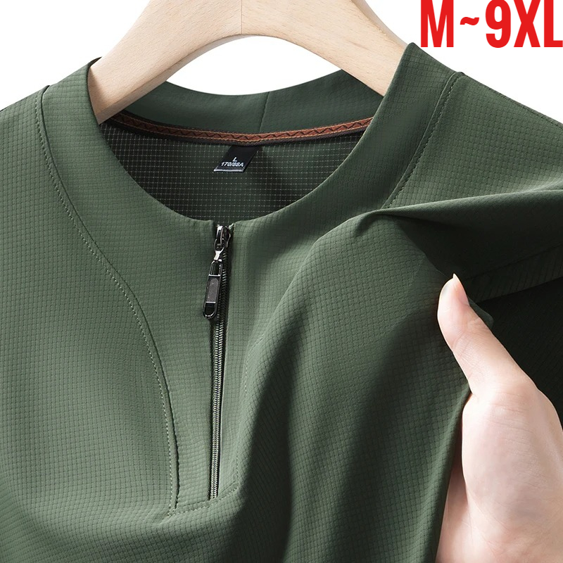 Summer Clothing Line - Camiseta Henley Masculina Tamanho Grande 9XL