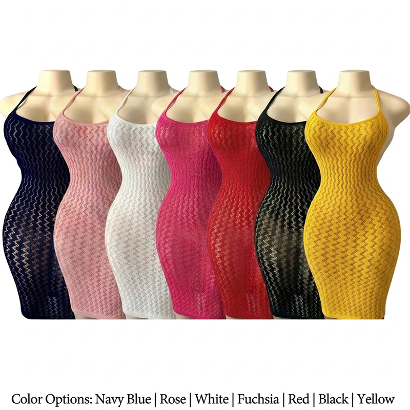 Swim Cover Up Mesh - Vestido de Praia em Rede para
