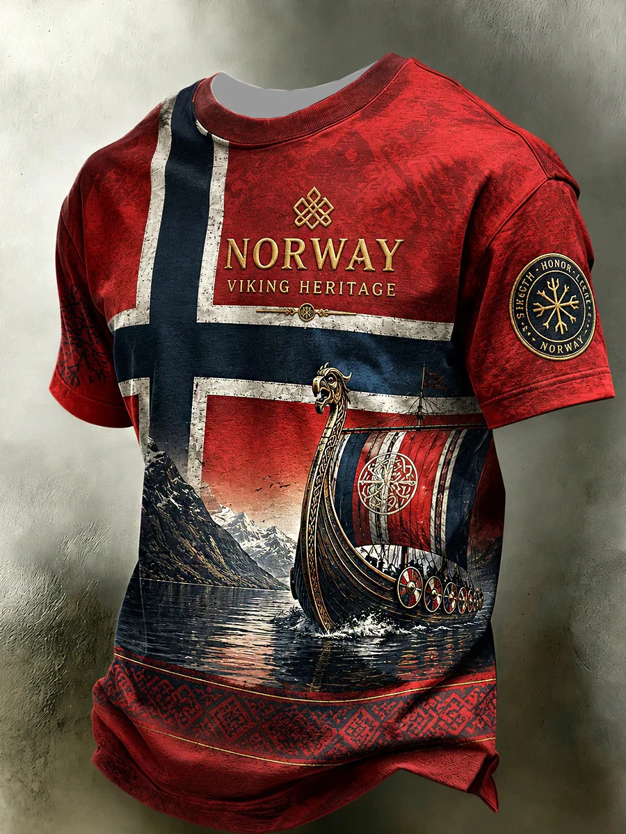 Summer Viking Clothing - Camisa de Torcedor Estilo Retrô Viking