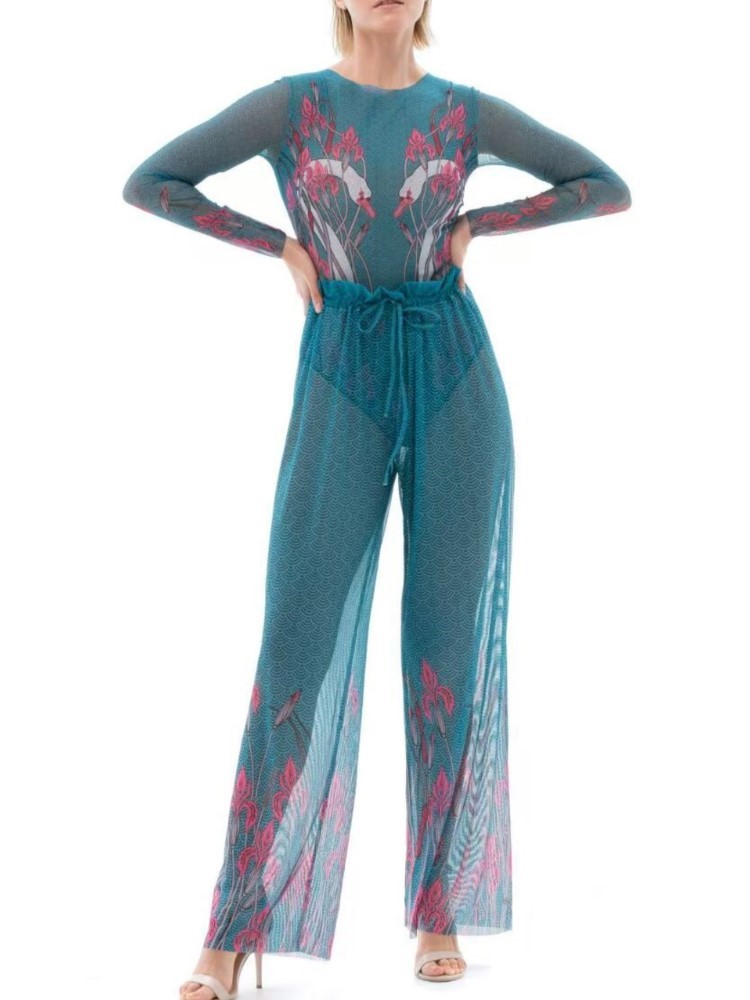 Swim Cover Up Mesh - Conjuntos de 2 peças de malha