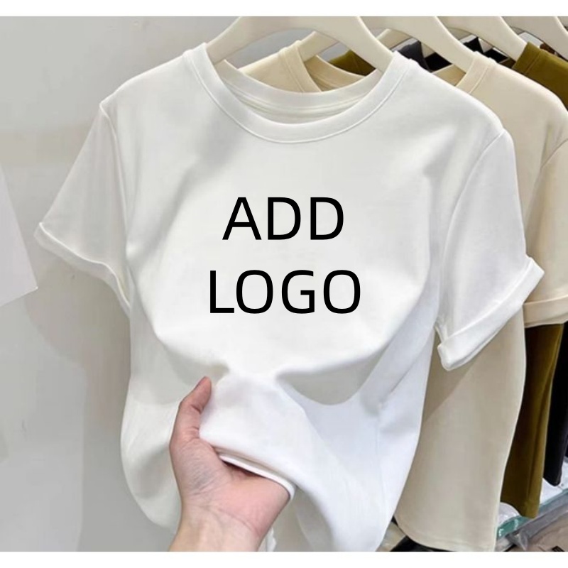 Summer Clothing Juniors - Camiseta Feminina de Algodão Personalizada por