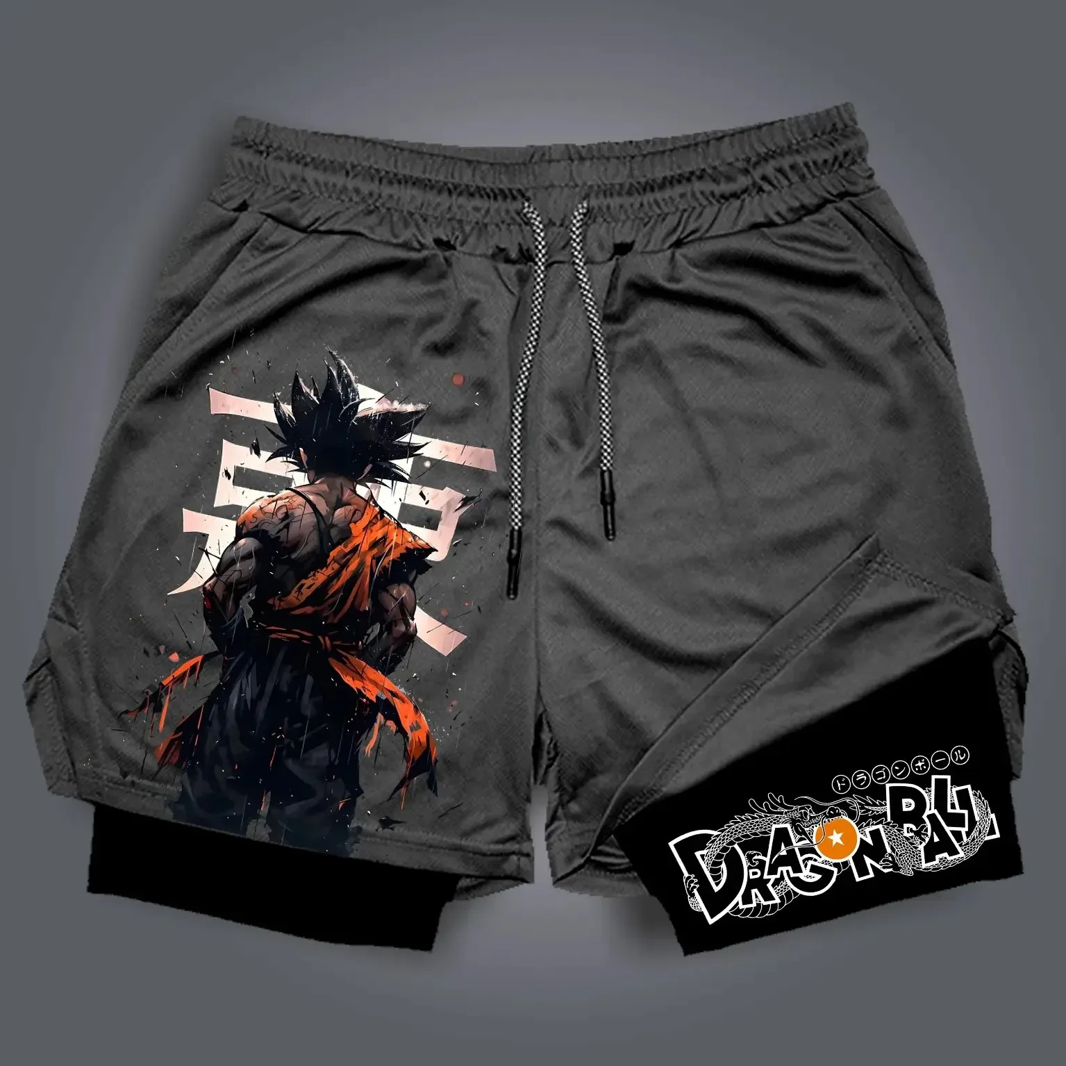 Summer Clothing Layering - Novos Calções Masculinos Dragon Ball Anime