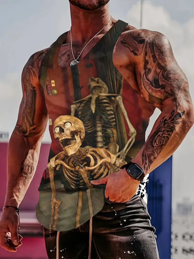 Summer Viking Clothing - Viking Warrior impresso em torno do