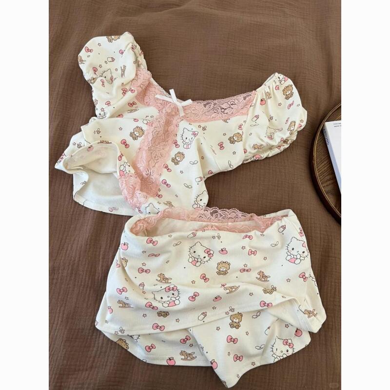 Summer Clothes - Pijamas Estilo Hello Kitty Pure Lust