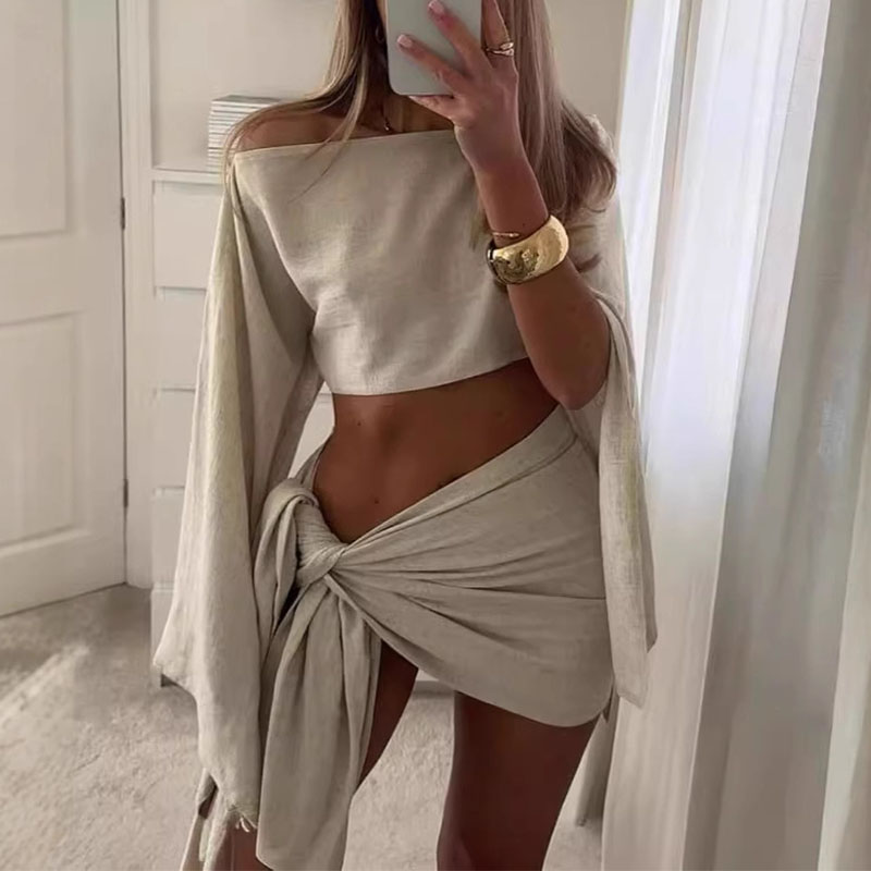 Summer Clothing Juniors - Mulheres duas peças define verão colheita
