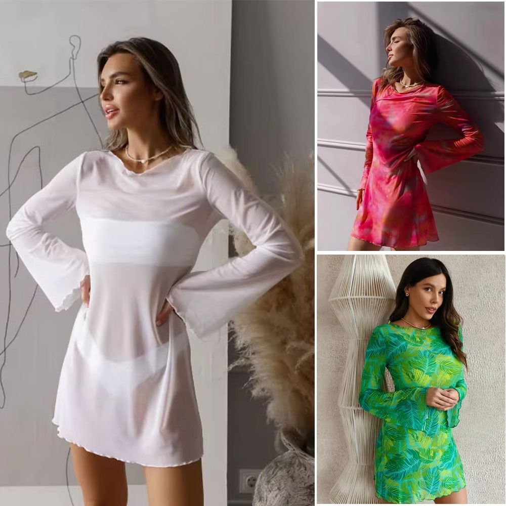 Vestido de Praia Transparente  - Swim Cover Up Mesh avaliação e preço