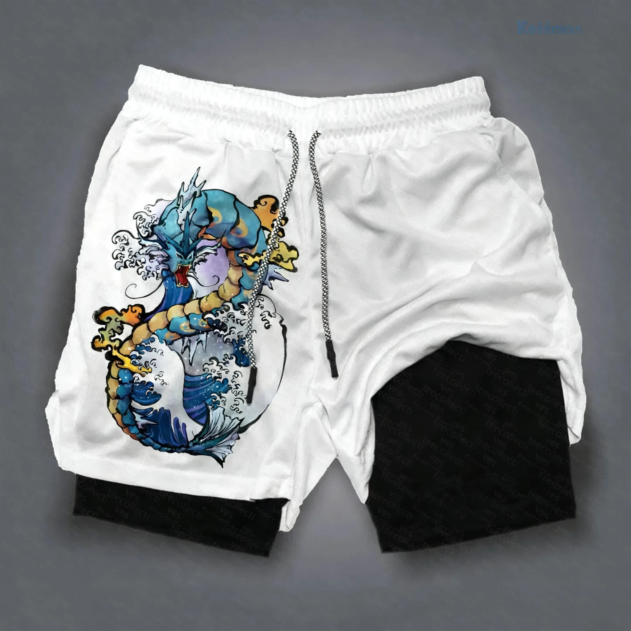 Shorts Esportivos 2 em 1 Pokém - Summer Clothing Layering avaliação e preço