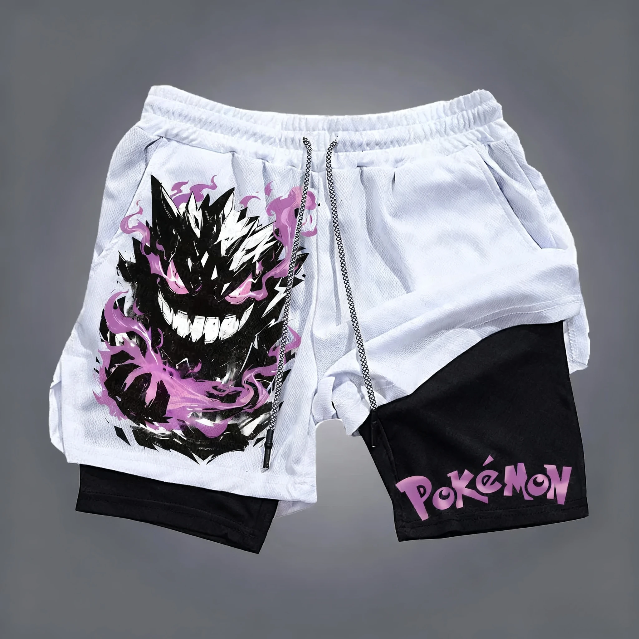 Shorts Esportivos 2 em 1 Pokém - Summer Clothing Layering avaliação e preço