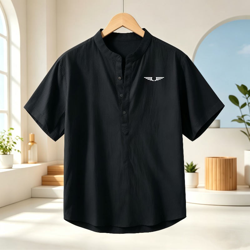 Camisa masculina de algodão e  - Summer Clothing Line avaliação e preço