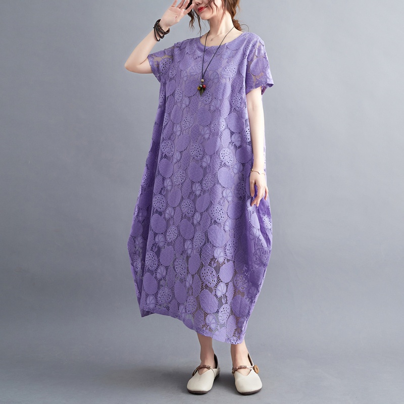 Vestido Longo Casual de Renda  - Summer Upf Clothing avaliação e preço