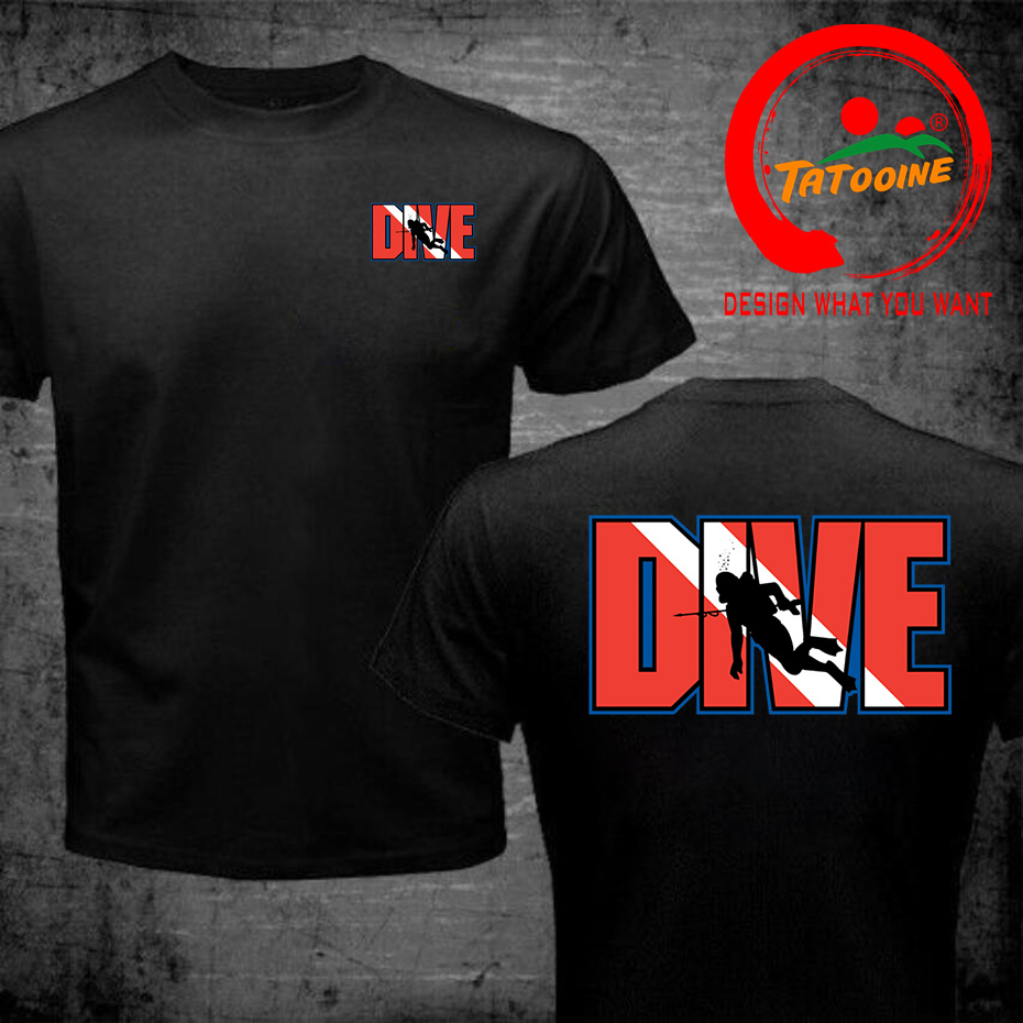 Dos homens Scuba Drive T-Shirt - Summer Clothing Drive avaliação e preço