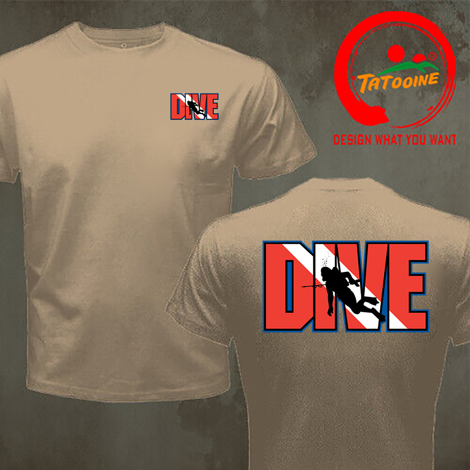 Dos homens Scuba Drive T-Shirt - Summer Clothing Drive avaliação e preço