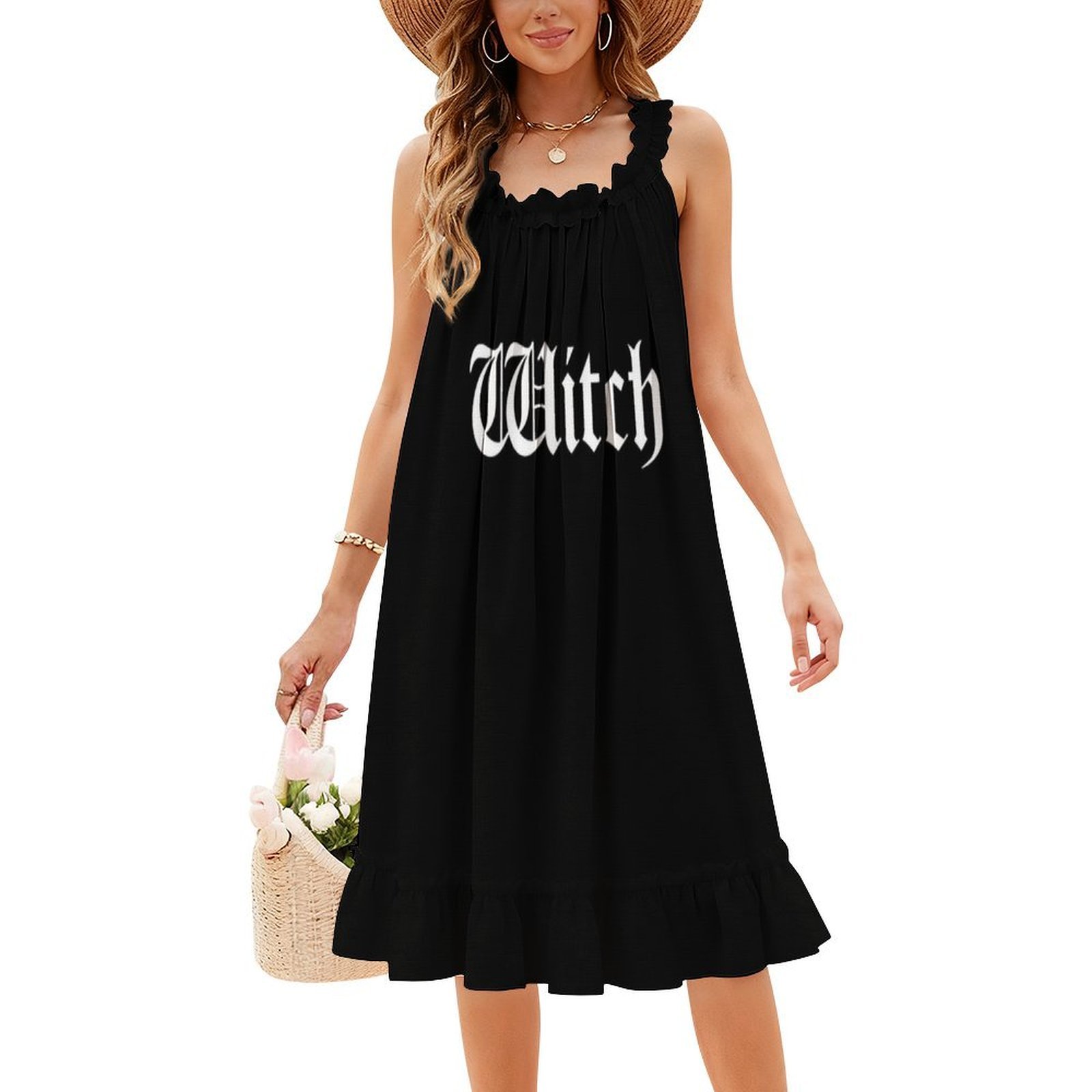 Bruxa boêmio vestido sem manga - Summer Vacation Clothing Women avaliação e preço