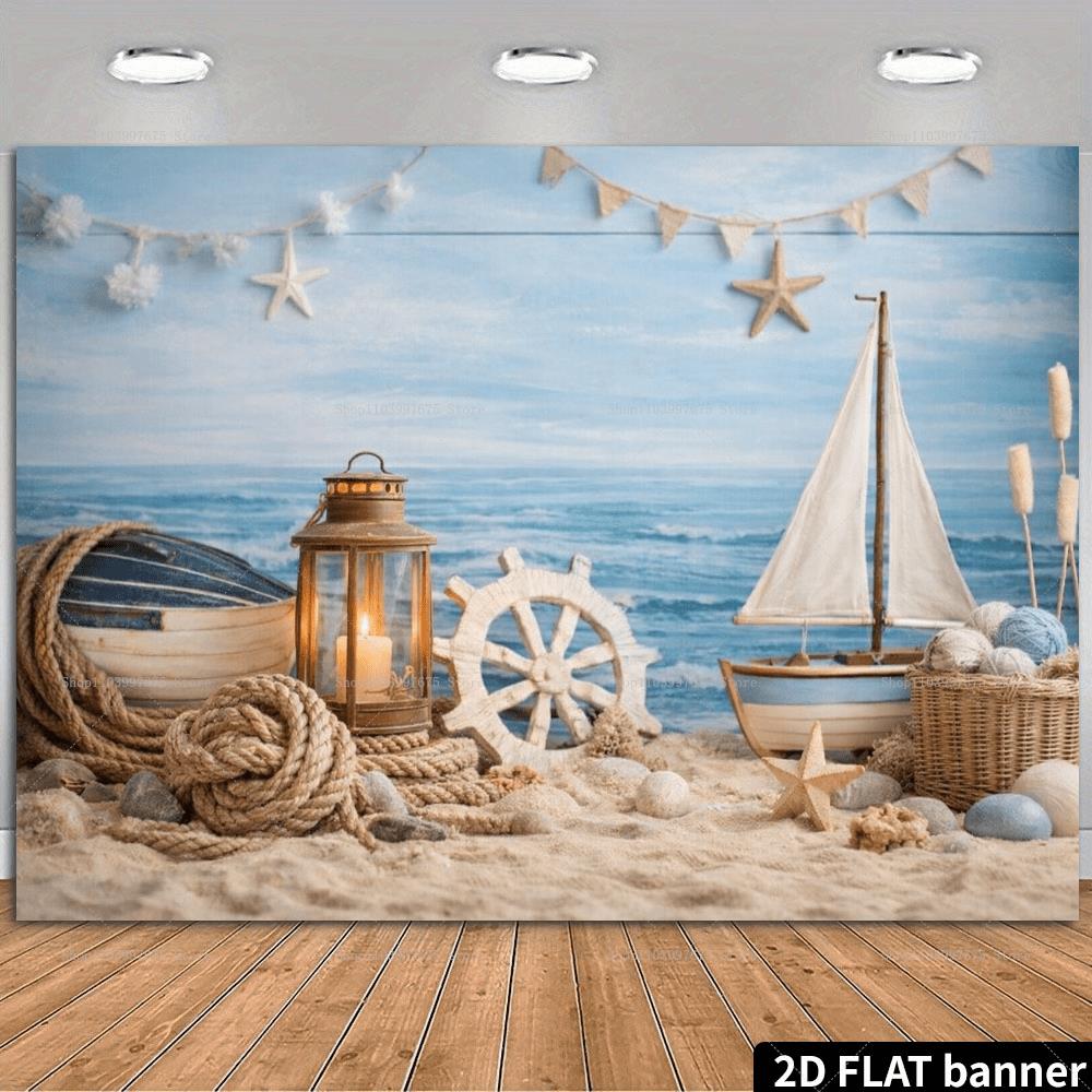 Cenários de Férias na Praia 2D - Summer Clothing Banner avaliação e preço