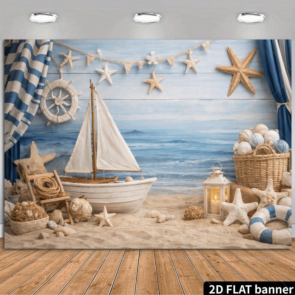 Cenários de Férias na Praia 2D - Summer Clothing Banner avaliação e preço