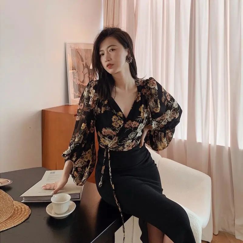 Estilo japonês vintage blusas  - Crop Blouse Linen avaliação e preço