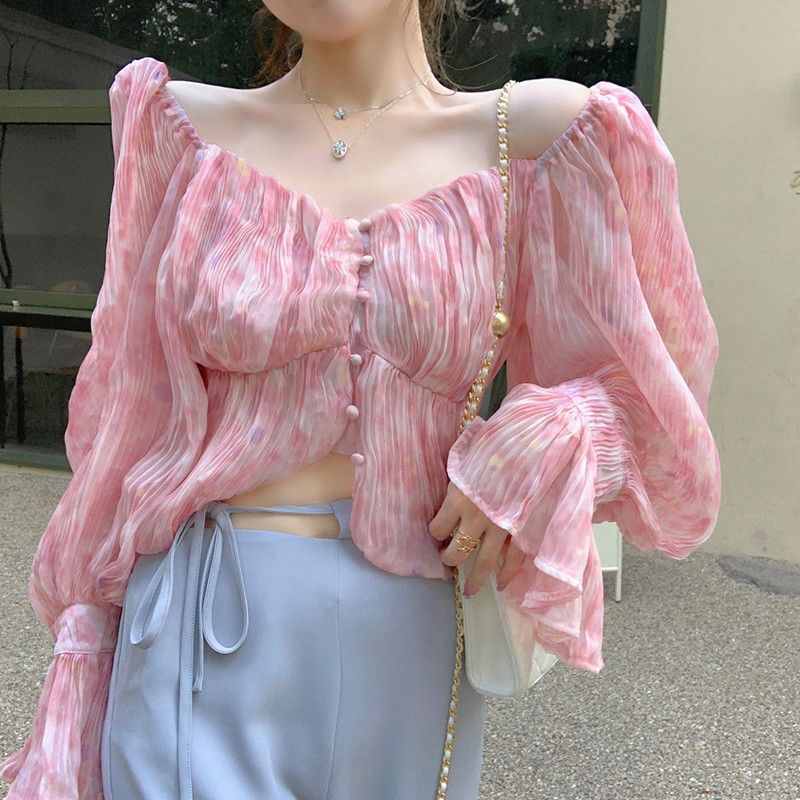 Sexy kawaii doce quadrado pesc - Crop Blouse Linen avaliação e preço