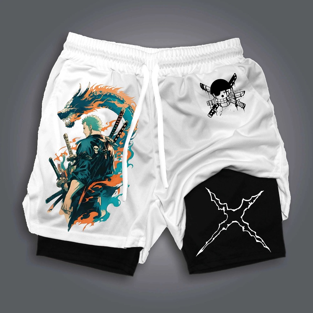 Shorts de camada dupla com est - Summer Clothing Layering avaliação e preço