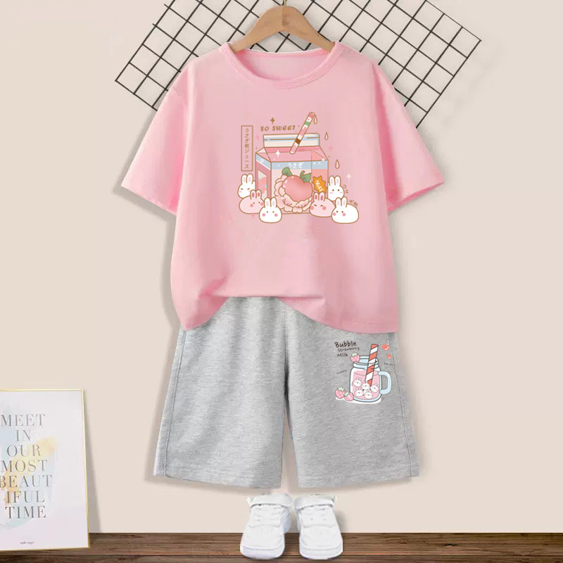 Conjunto de roupas infantis de - Summer Clothing Teen Girls avaliação e preço