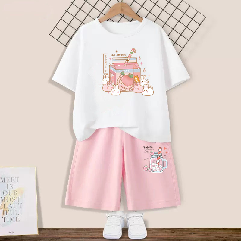 Conjunto de roupas infantis de - Summer Clothing Teen Girls avaliação e preço