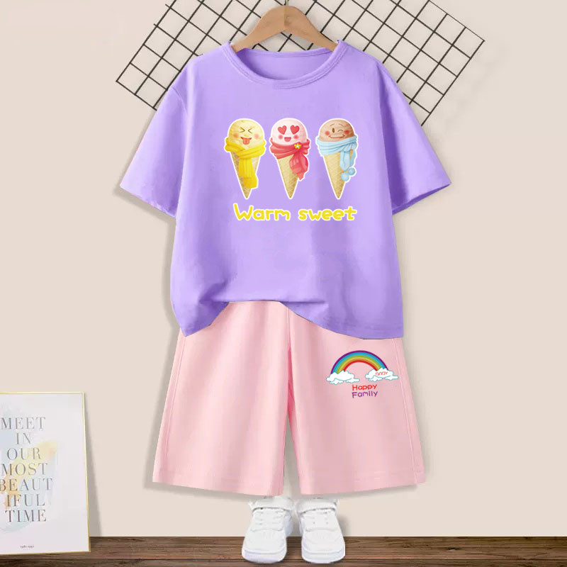 Conjunto de roupas infantis de - Summer Clothing Teen Girls avaliação e preço