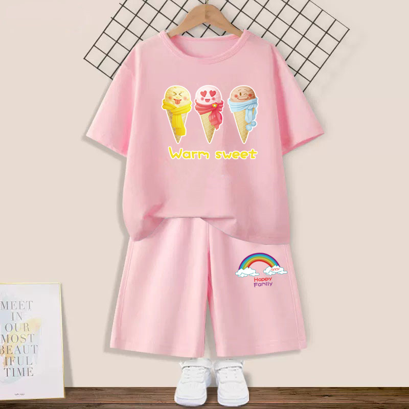 Conjunto de roupas infantis de - Summer Clothing Teen Girls avaliação e preço