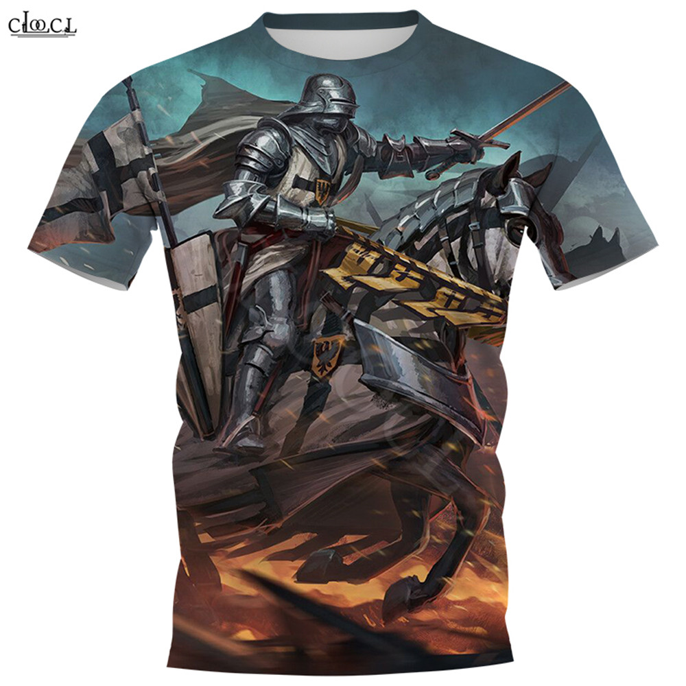 Hx cavaleiros templários camis - Summer Knights Clothing avaliação e preço