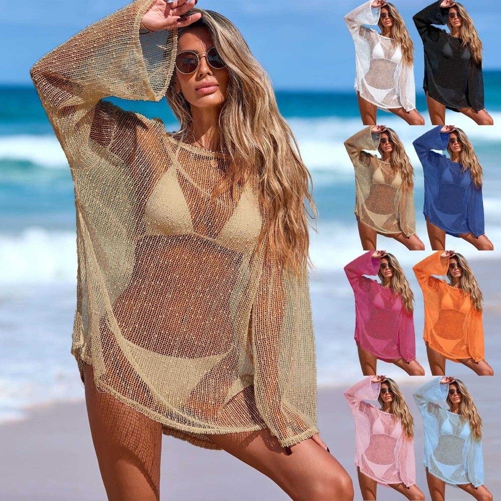 Vestido de Praia Transparente  - Swim Cover Up Mesh avaliação e preço