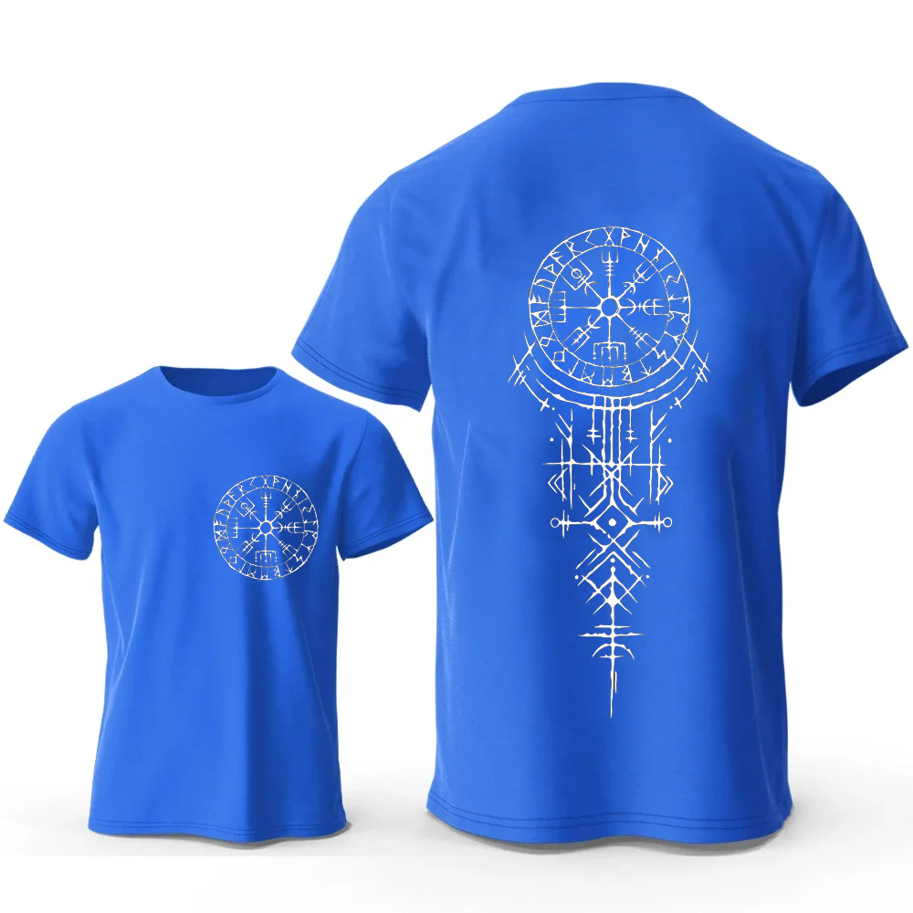 Viking runic bússola gráfico t - Summer Viking Clothing avaliação e preço