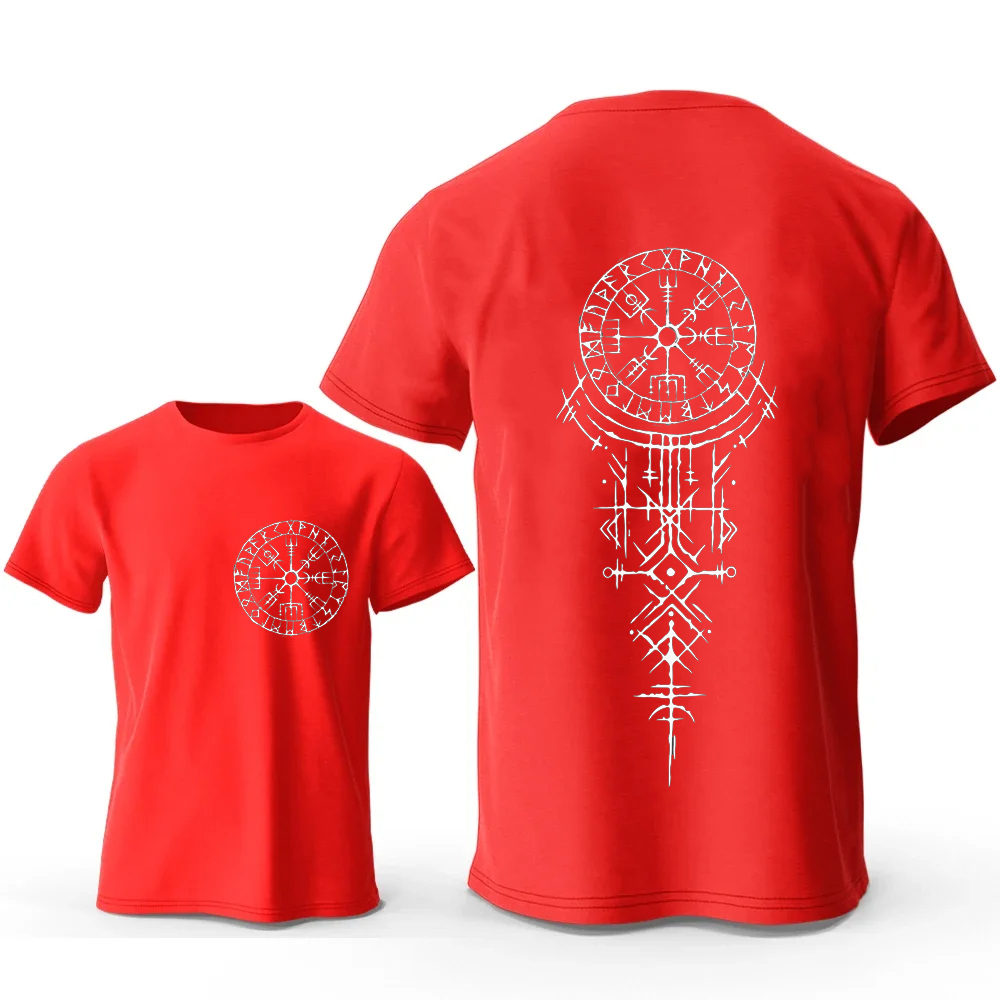 Viking runic bússola gráfico t - Summer Viking Clothing avaliação e preço