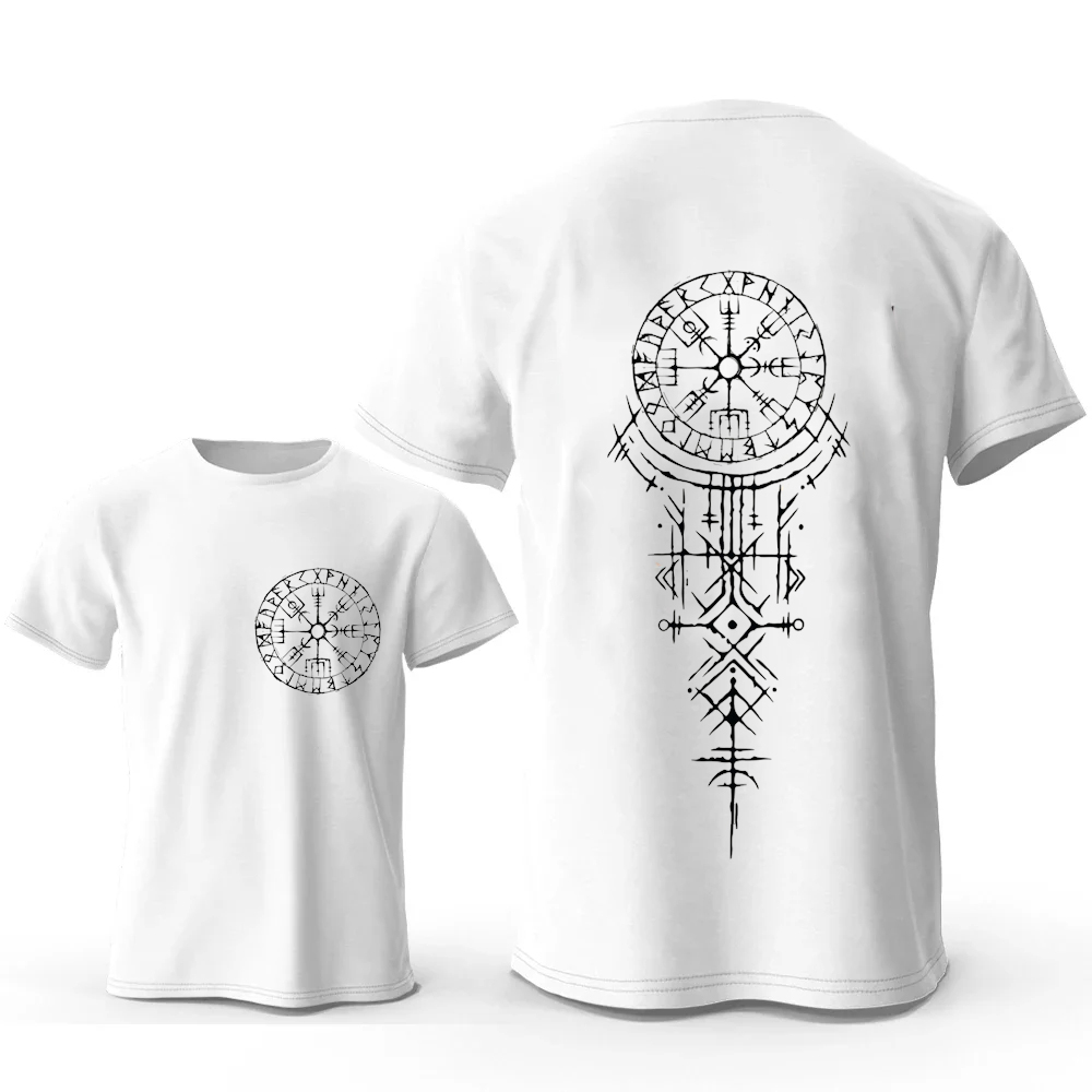Viking runic bússola gráfico t - Summer Viking Clothing avaliação e preço