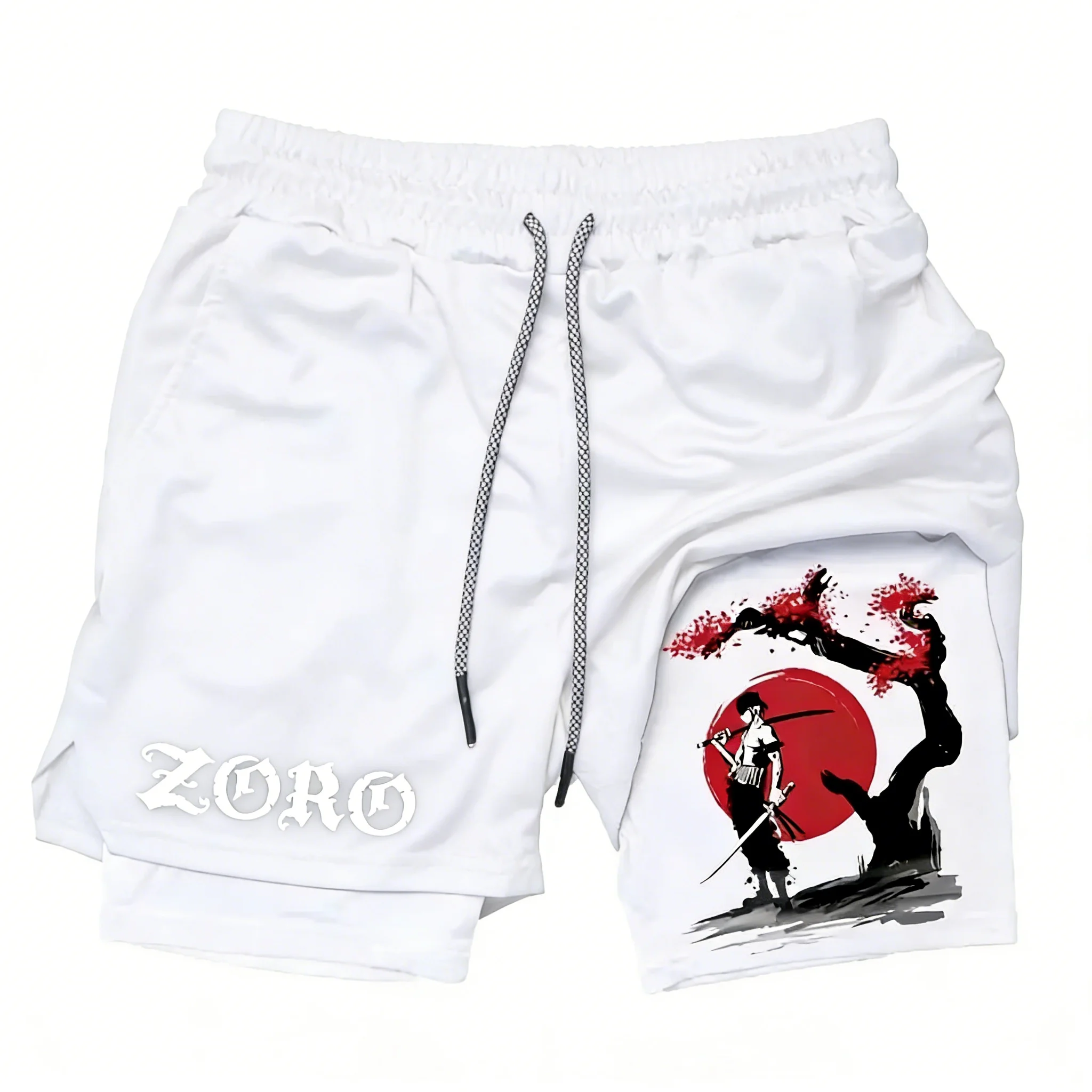 Shorts Esportivos Dupla Camada - Summer Clothing Layering avaliação e preço