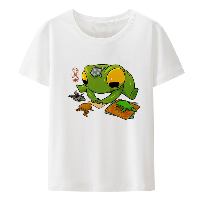 Sapo bonito fazendo origami ar - Summer Clothing Essentials Women avaliação e preço