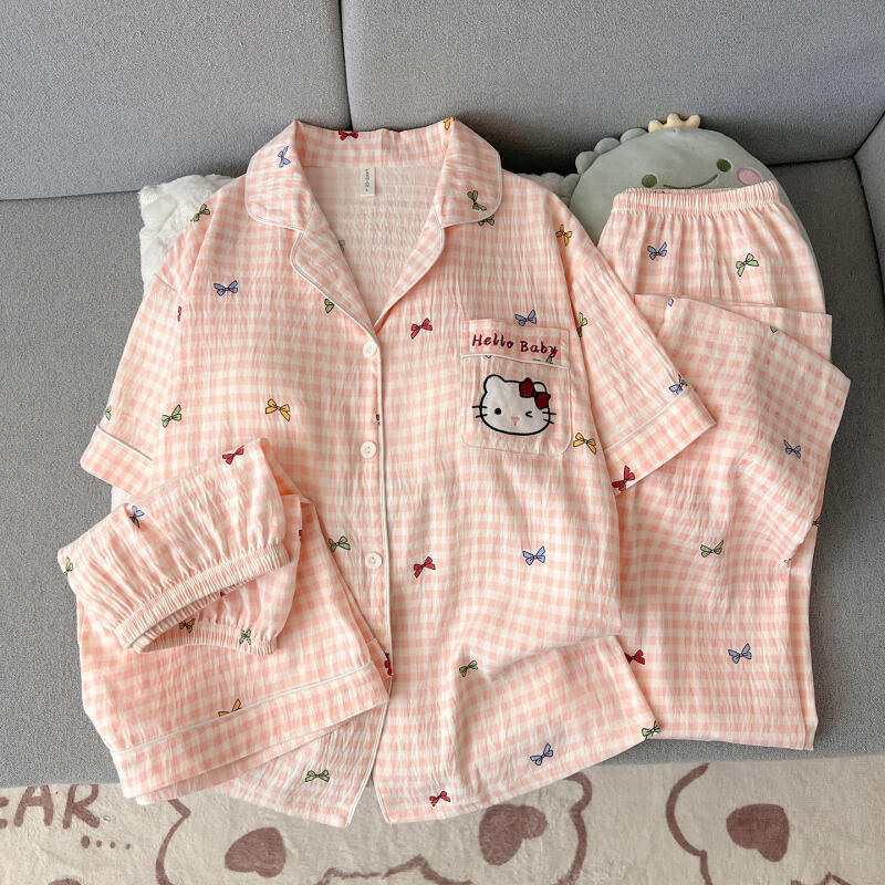 Pijama feminino Hello Kitty, c - Summer Clothes avaliação e preço
