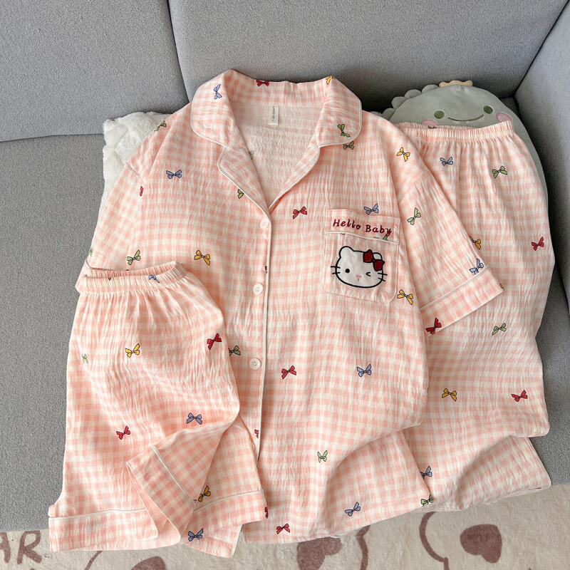 Pijama feminino Hello Kitty, c - Summer Clothes avaliação e preço