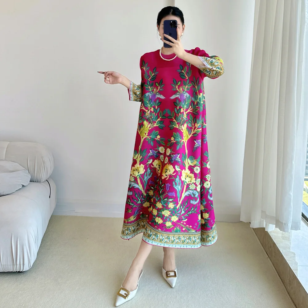 Miyake vestido estampado vinta - Summer Clothing Essentials Women avaliação e preço