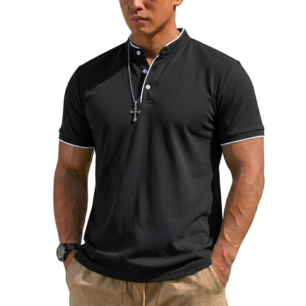 Camisa Henley de Manga Curta p - Summer Clothing Line avaliação e preço